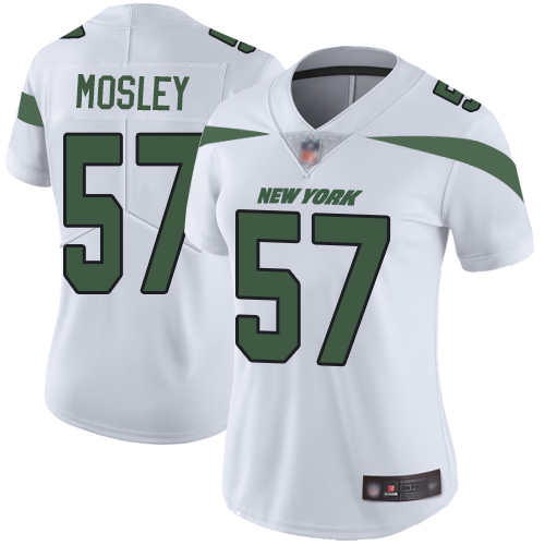 New York Jets Limited White Women C.J. Mosley Road Jersey NFL Football #57 Vapor Untouchable